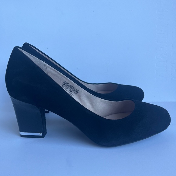 Rockport Suede Reptile Embossed Leather Heel Cushioned Comfy Dress Pumps 10 - Picture 3 of 13